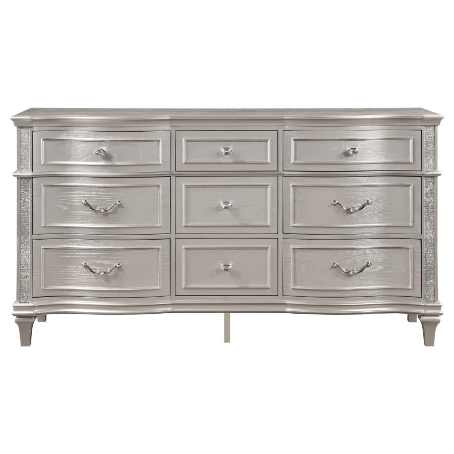 oak grey dresser Evangeline - 9-Drawer Dresser