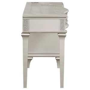 Evangeline 4-drawer Vanity Desk Makeup Table - Silver Oak