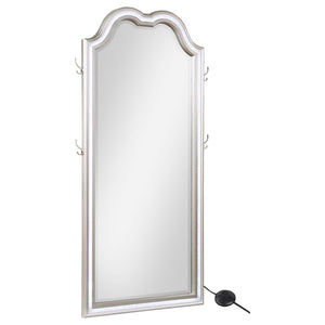 Evangeline Full Length LED Light Floor Mirror - Silver Oak