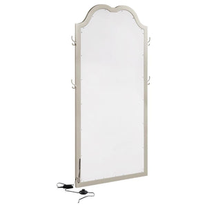 Evangeline Full Length LED Light Floor Mirror - Silver Oak