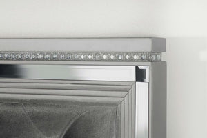 Eleanor Wood Queen Panel Bed - Metallic Mercury