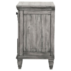 Avenue 3-drawer Nightstand - Weathered Grey (Discontinued)