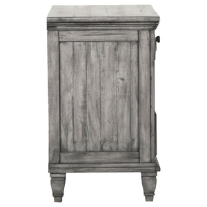 Avenue 3-drawer Nightstand - Weathered Grey (Discontinued)