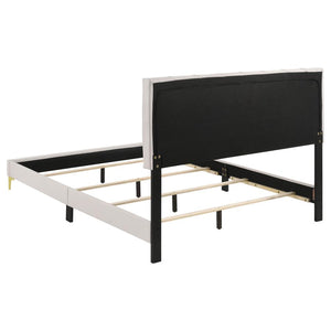 Kendall Upholstered Queen Panel Bed - White