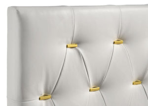 Kendall Upholstered Queen Panel Bed - White