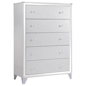 Larue 5-drawer Bedroom Chest - Silver