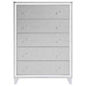 Larue 5-drawer Bedroom Chest - Silver