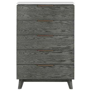 Nathan 5-drawer Bedroom Chest - Grey