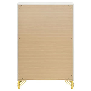 Lucia 5-drawer Bedroom Chest of Drawers - White