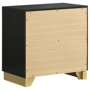 Caraway 2-drawer Nightstand - Black