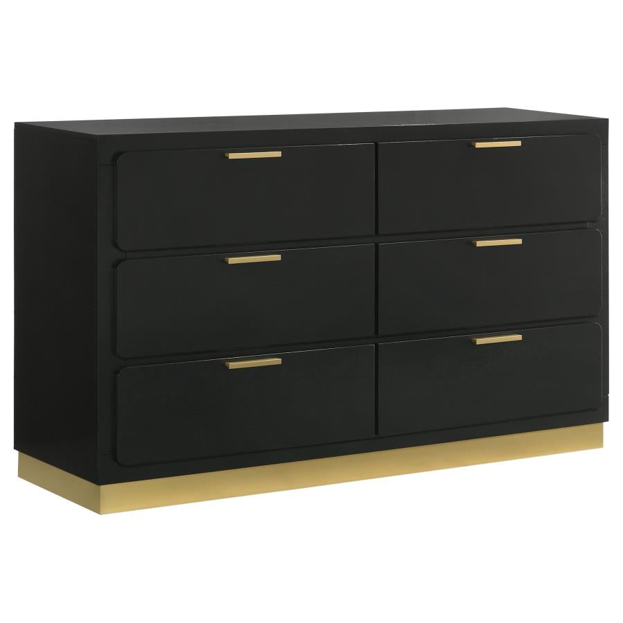 luxury black dresser Simplify 5 Drawer Luxury Dresser in Black