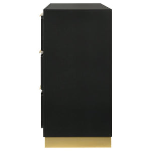Caraway 6-drawer Dresser - Black