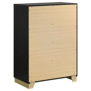 Caraway 4-drawer Bedroom Chest - Black