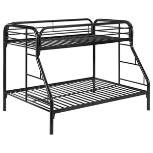 Morgan Metal Twin Over Full Bunk Bed - Black