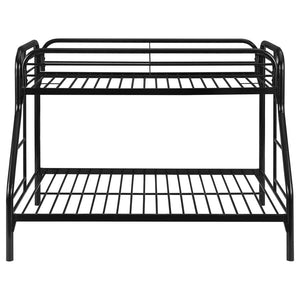 Morgan Metal Twin Over Full Bunk Bed - Black