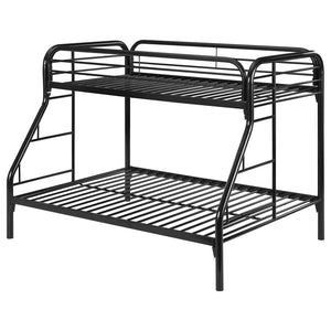 Morgan Metal Twin Over Full Bunk Bed - Black