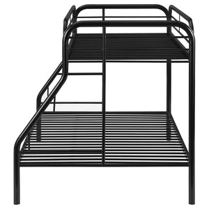 Morgan Metal Twin Over Full Bunk Bed - Black