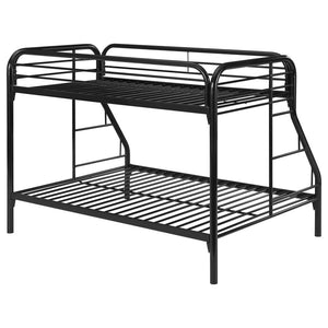 Morgan Metal Twin Over Full Bunk Bed - Black