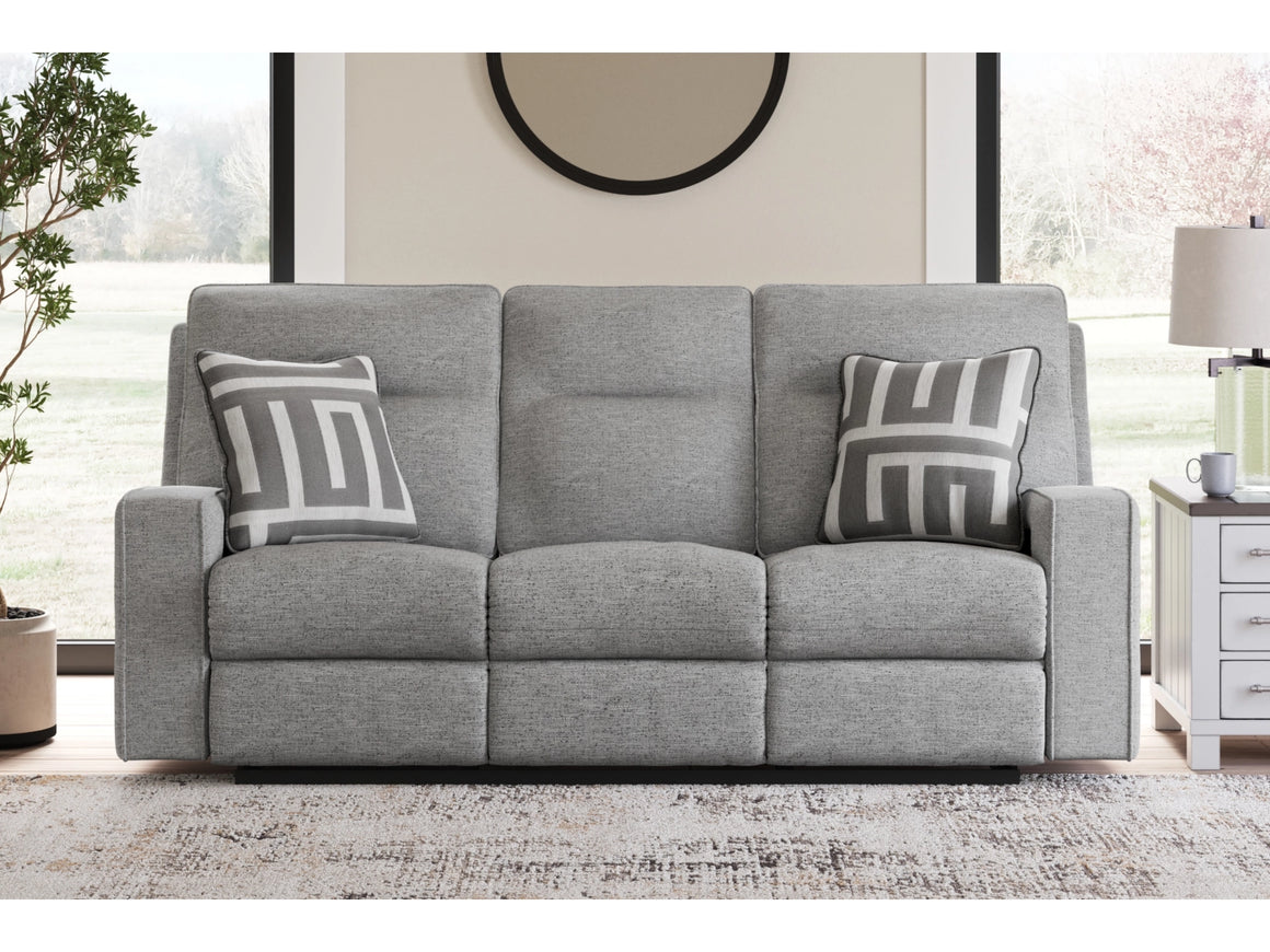 Biscoe Performance Fabric Dual Power Reclining Sofa and Loveseat