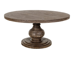 Bonanza Round Dining Table - Brown
