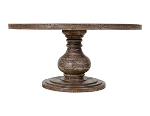Bonanza Round Dining Table - Brown