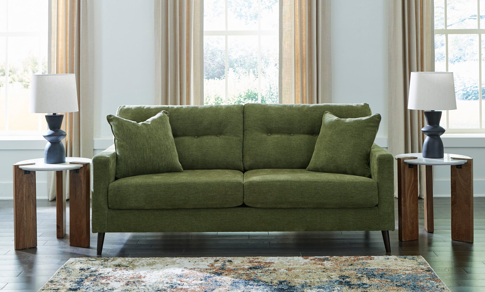 Bixler Sofa - Olive