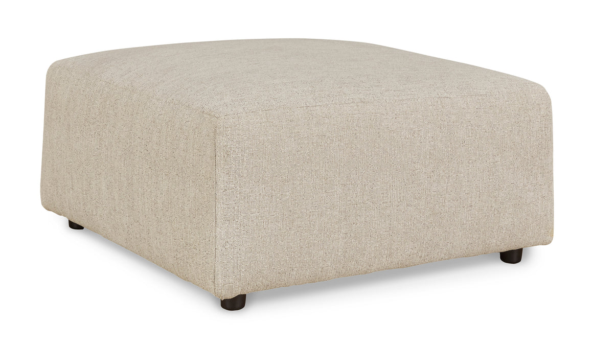 Edenfield Oversized Accent Ottoman - Linen