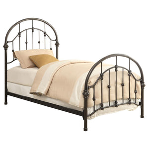 Rowan Metal Twin Open Frame Bed - Dark Bronze