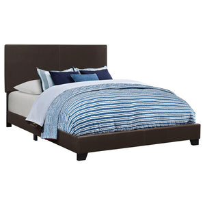 Dorian Upholstered Full Panel Bed - Brown