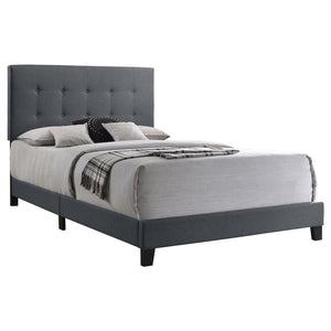 Mapes Upholstered Full Panel Bed - Grey