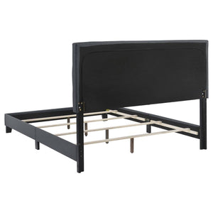 Mapes Upholstered Full Panel Bed - Grey