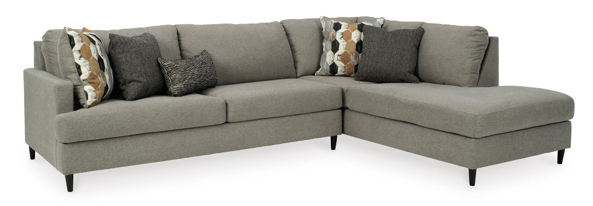 Santasia 2-Piece Sectional w/ Right Facing Chaise - Granite