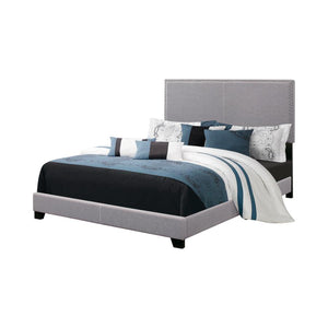 Boyd Upholstered Full Panel Bed - Grey