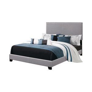 Boyd Upholstered Queen Panel Bed - Grey