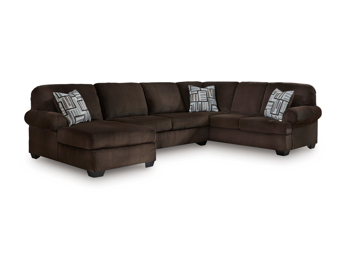 Kimlee 3-Piece Sectional w/ Left Facing Chaise - Chocolate