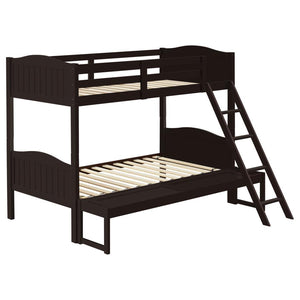Arlo Wood Twin Over Full Bunk Bed - Espresso