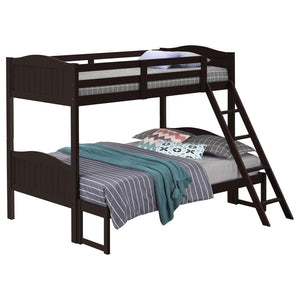 Arlo Wood Twin Over Full Bunk Bed - Espresso