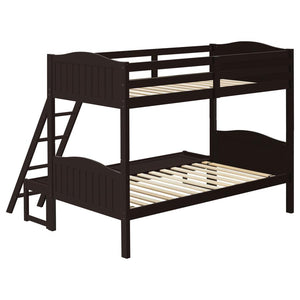 Arlo Wood Twin Over Full Bunk Bed - Espresso