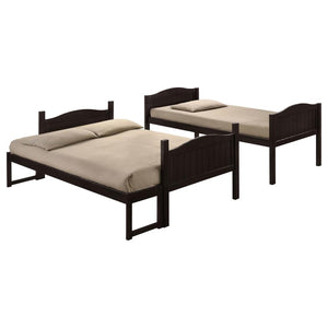 Arlo Wood Twin Over Full Bunk Bed - Espresso