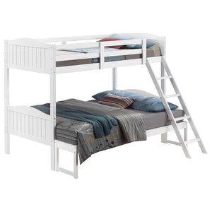 Arlo Wood Twin Over Full Bunk Bed - White