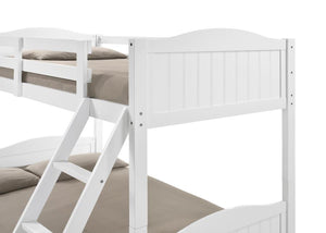 Arlo Wood Twin Over Full Bunk Bed - White