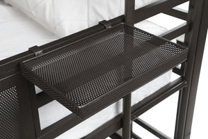 Rogen Metal Twin Triple Bunk Bed - Dark Bronze
