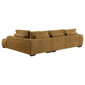 Camacho Upholstered Chaise Sectional Sofa - Amber