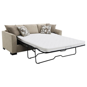 Storey Upholstered Sleeper Sectional Chaise Sofa - Camel