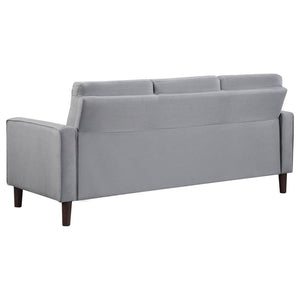 Bowen Upholstered Track Arms Tufted Sofa - Grey