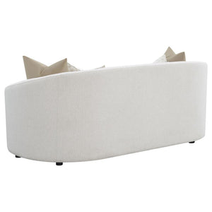 Rainn Boucle Upholstered Sloped Arm Sofa - Latte