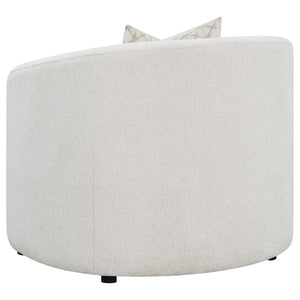 Rainn Boucle Upholstered Sloped Arm Accent Chair - Latte
