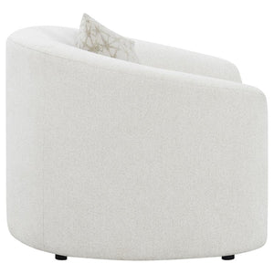Rainn Boucle Upholstered Sloped Arm Accent Chair - Latte
