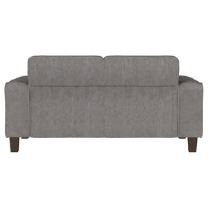 Deerhurst Upholstered Track Arm Tufted Loveseat - Charcoal