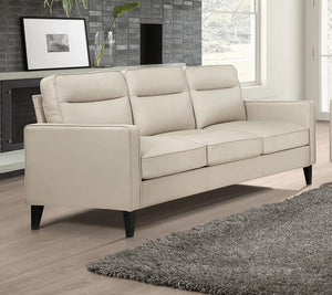 Jonah Upholstered Track Arm Sofa - Ivory